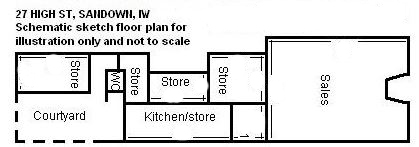 Lot: 94 - DOUBLE-FRONTED HIGH STREET SHOP WITH LARGE REAR STORES WITH POTENTIAL AND FREEHOLD INTEREST IN TWO FLATS OVER - 